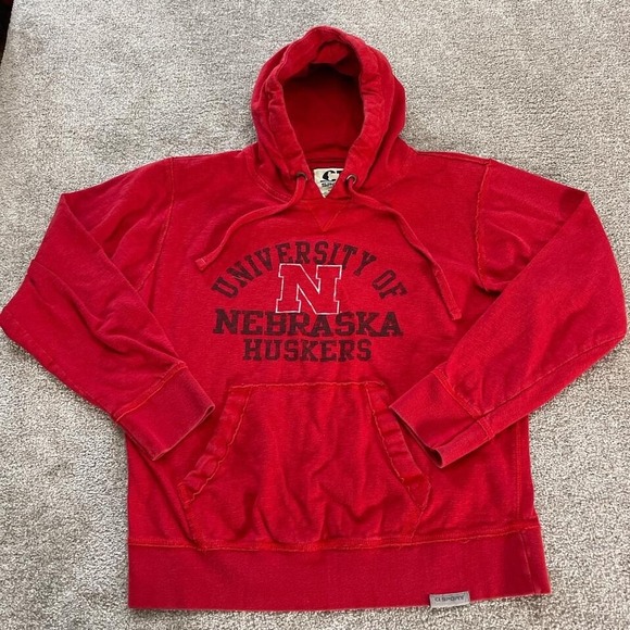 Other - Vintage 2000s CI Sport Nebraska Cornhuskers Red Hoodie NCAA Men's Large